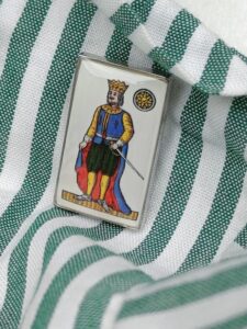 Silver-plated Tarot Cufflinks  - Made in Italy