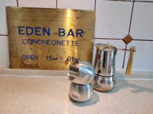 Vintage Brass 'Eden Bar' Sign