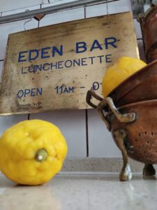 Vintage Brass 'Eden Bar' Sign