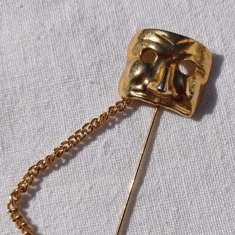 Vintage Venetian Mask Stick Pin