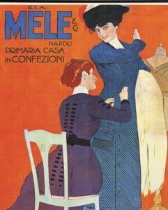 Vintage Italian Fashion Advertisement from 1911, A1 Poster size PDF
